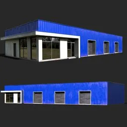 Small warehouse with office