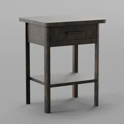 Wood Castle Mia Nightstand
