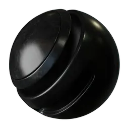 Black painted metal