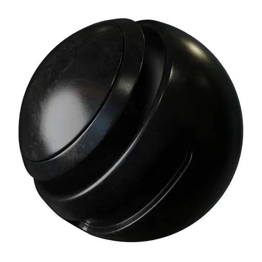 Black painted metal