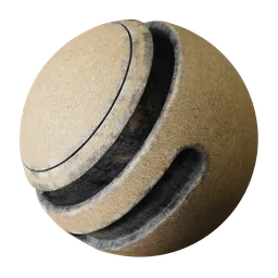 High-quality Blender PBR concrete texture with realistic edgewear for 3D modeling.