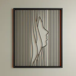 Decorating a Woman Framed Canvas