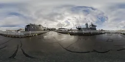 Sunny Cloudy Victoria Harbour HDR