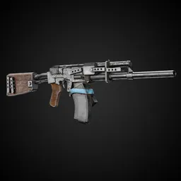 Apocalyptic Game-Ready Guns + 4K Textures | BlenderKit Series