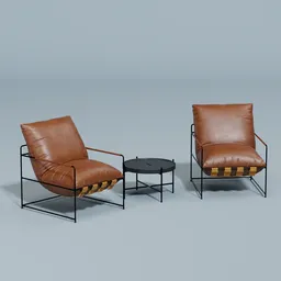 Leather Lounge Chair