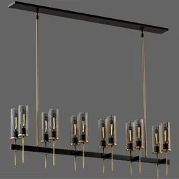 RS Chandelier Alouette 12 brass