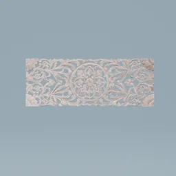 Floral Wood Carving Panel