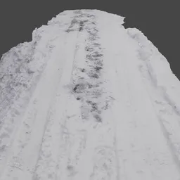 Snow covered Alley Road Photoscan