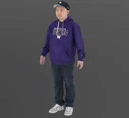 Male Hoodie Standing