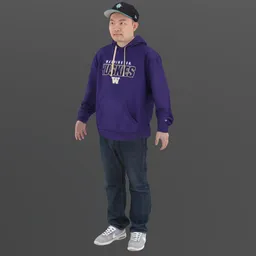 Male Hoodie Standing