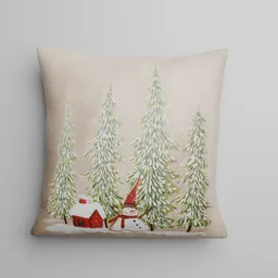 Christmas Pillow Snowman