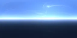 Clear bright sky above the sea