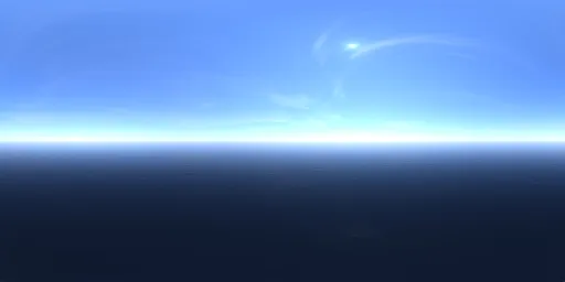 Clear bright sky above the sea
