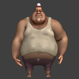 Chubby Male Fully Rigged