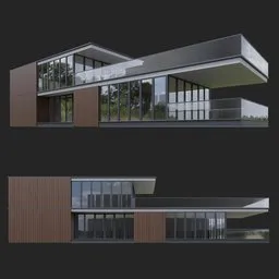 Modern wooden house