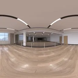 Studio Mirror Wood Floor