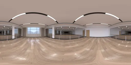 Studio Mirror Wood Floor