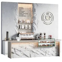 Stone Coffee Bar 3D model