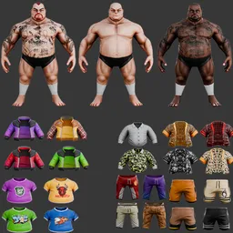 Stylized Mafia Low-Poly Character Pack