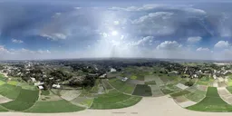 Drone Panorama of a Growing Area