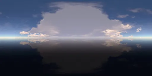 Clouds, sunshine, sea