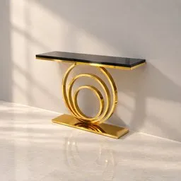 Triple Ring Gold Console