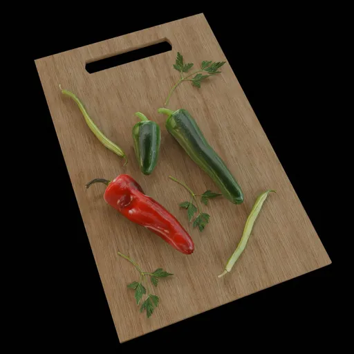 Kitchen Prep Board with Vegetations