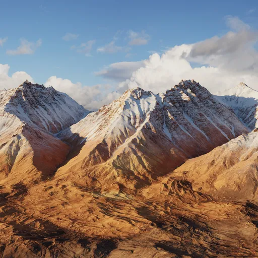 Mountain Landscape & Sky Background